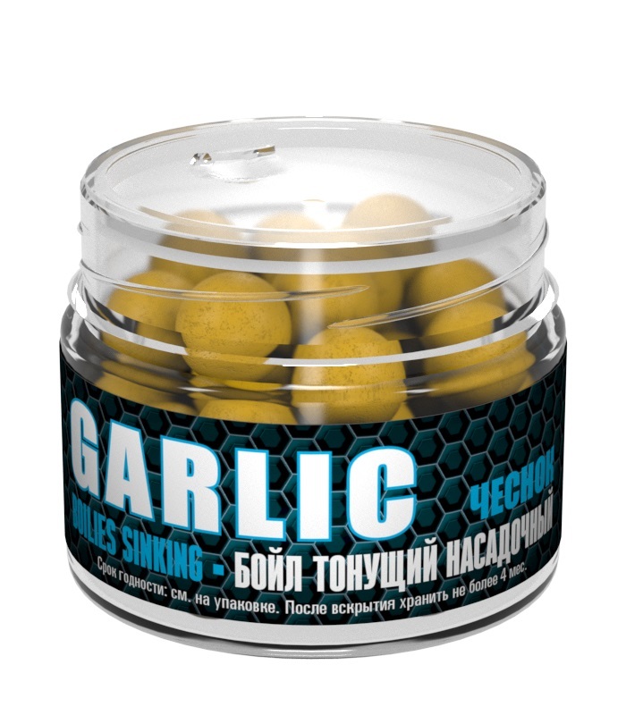 Бойлы насадочные вареные Sonik Baits 14 мм Garlic (Чеснок)